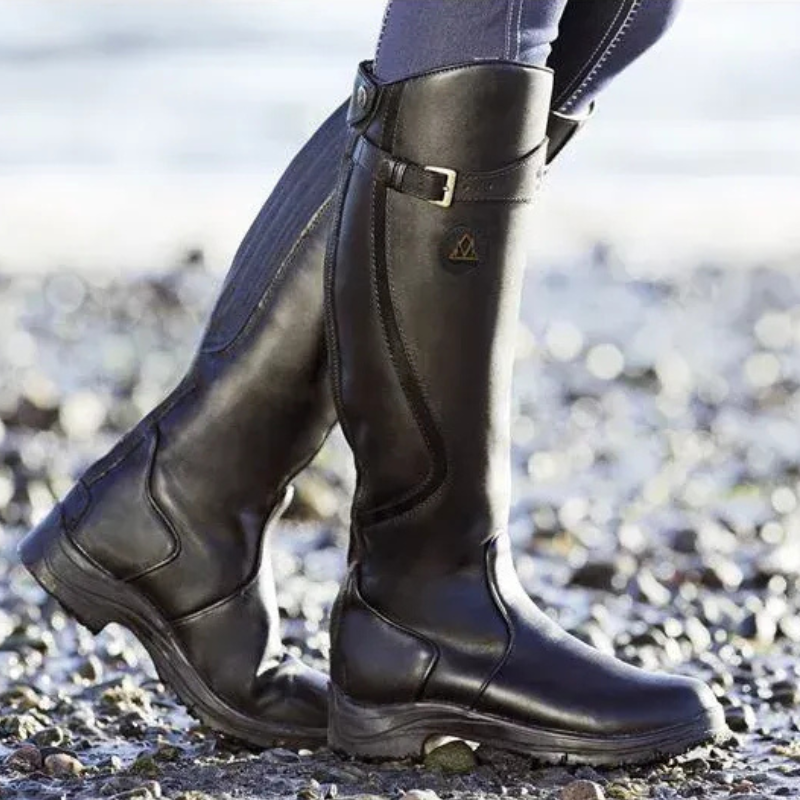 Damen stylische Hochstiefel | Wasserdichte