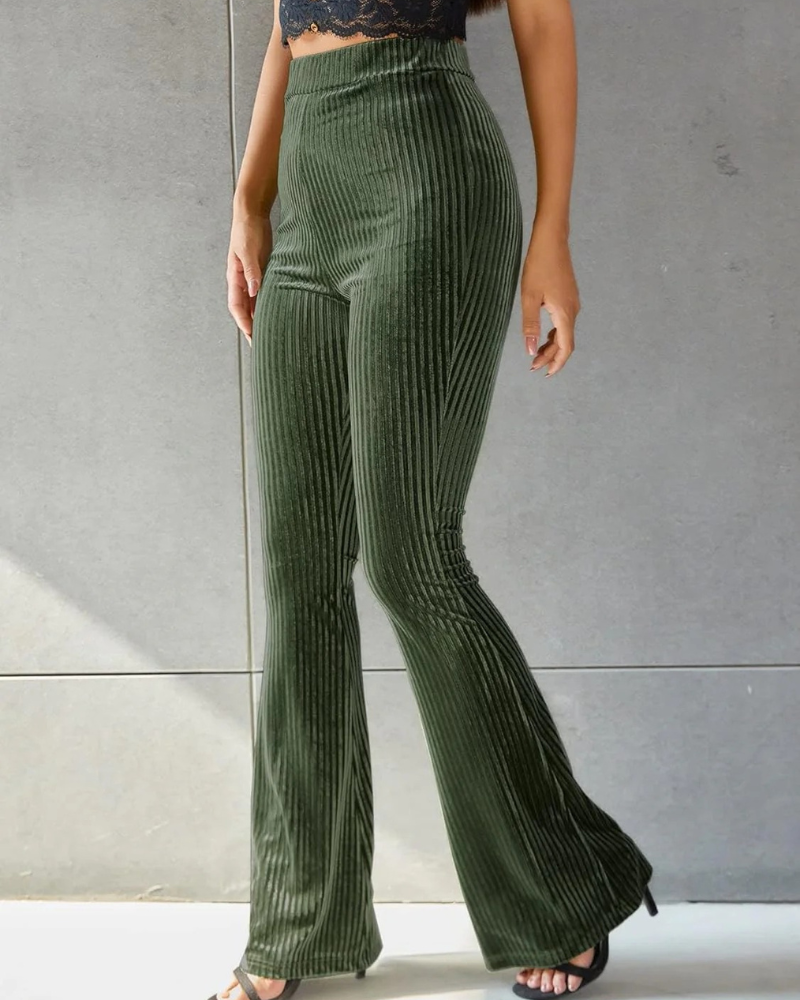 Damen stylische Schlaghose | Cord