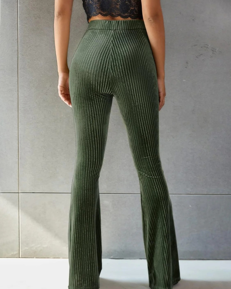 Damen stylische Schlaghose | Cord