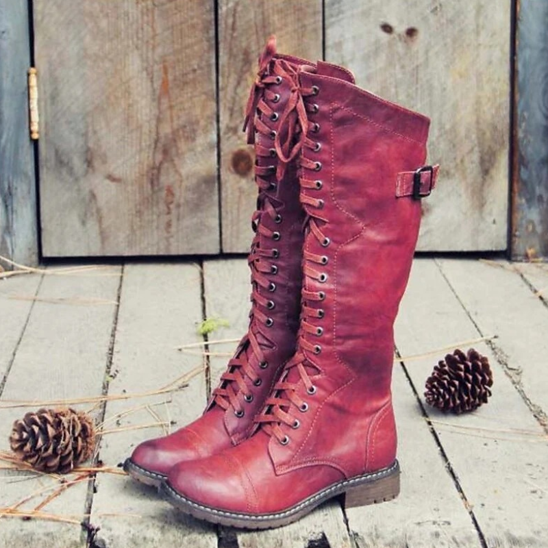 Damen stylische Vintage-Stiefel | Bequeme