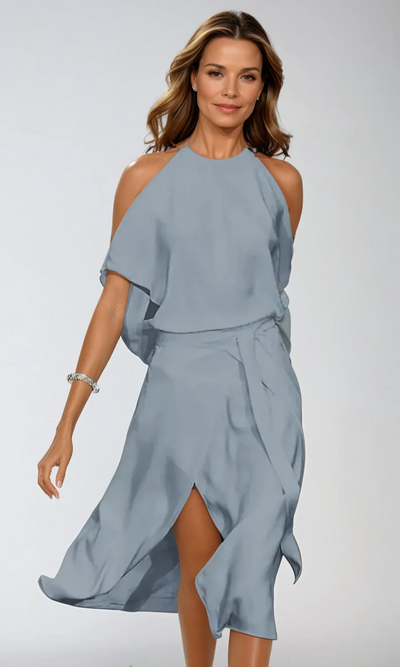 Damen stylisches Sommerpartykleid | Midi