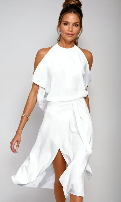 Damen stylisches Sommerpartykleid | Midi