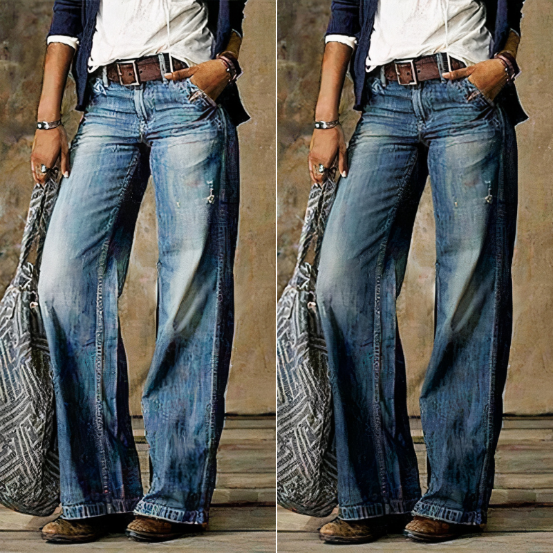 Damen Vintage-Denim-Jeans | Baggy