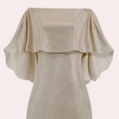 Damen Vintage schulterfreies Paillettenkleid | Maxi