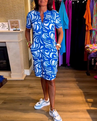 Damen Vintage-Sommerkleid | Mini