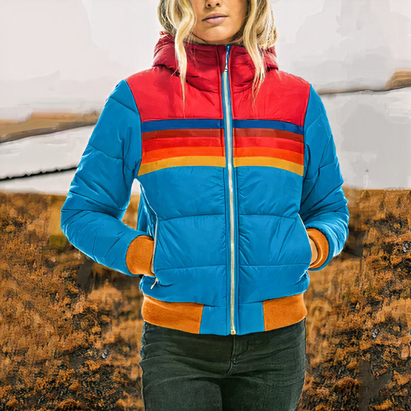 Damen warme isolierte Winterjacke | Beheizbare