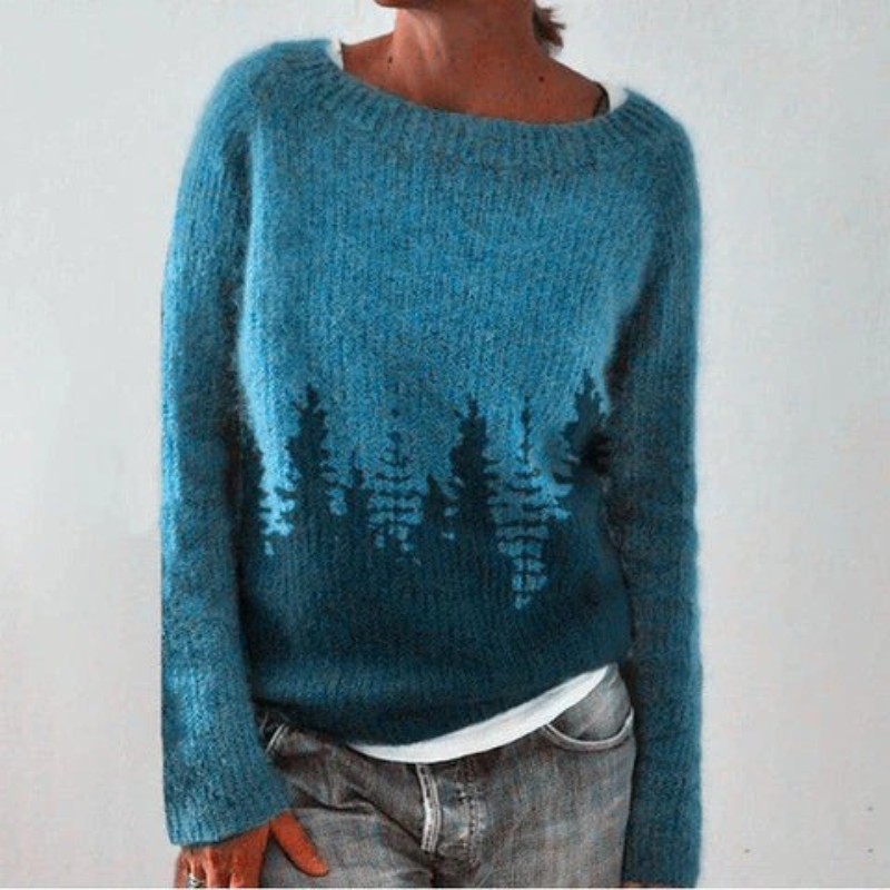 Damen warmer Herbstpullover | Norwegisch