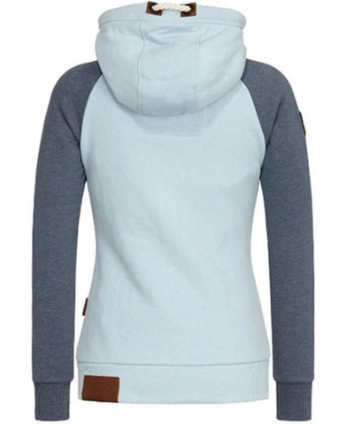 Damen warmer Hoodie | Reißverschluss