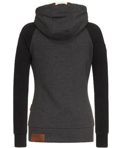 Damen warmer Hoodie | Reißverschluss