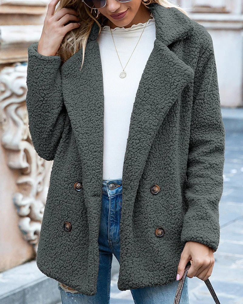 Damen weicher und warmer Mantel | Winter