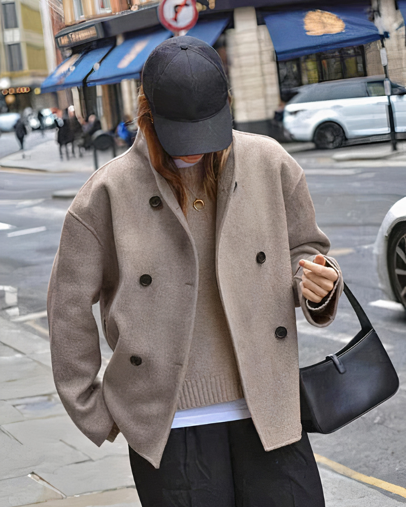 Damen zeitloser Doppelreiher-Mantel | Herbst