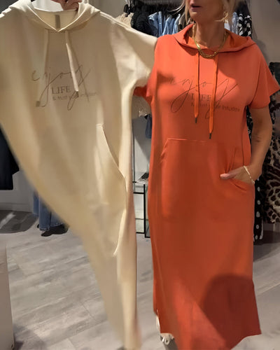 Saskia™ | Lässiges Hoodiekleid
