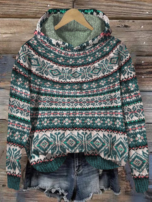 Hoodie im Nordischen Stil für Damen