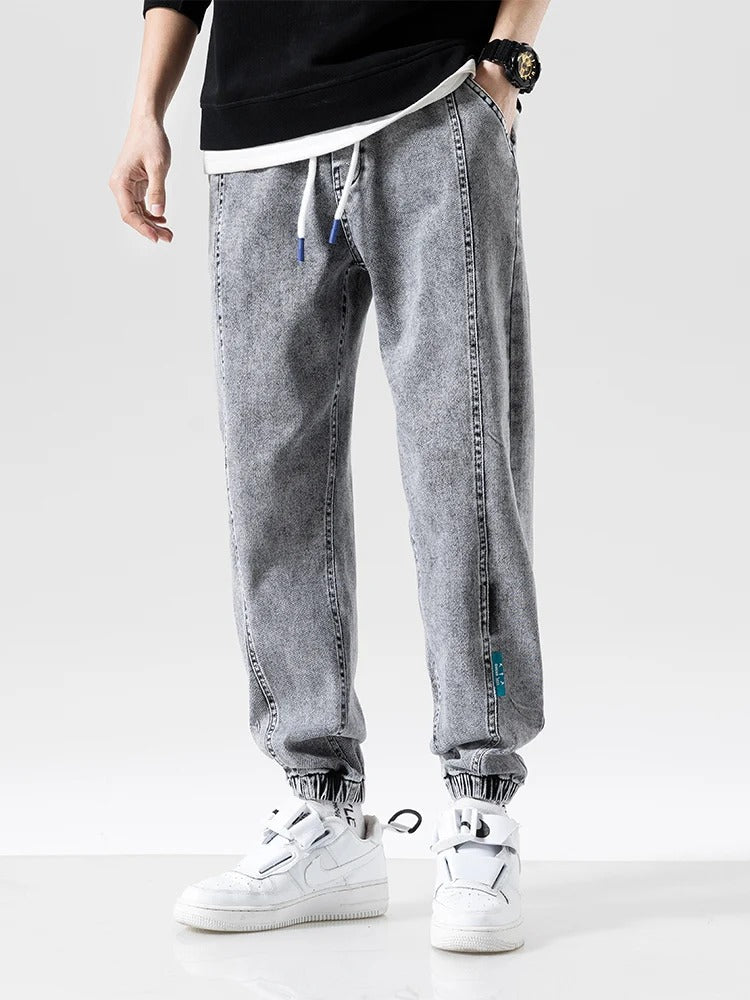 Locker Geschnittene Denim-Jogger für Männer