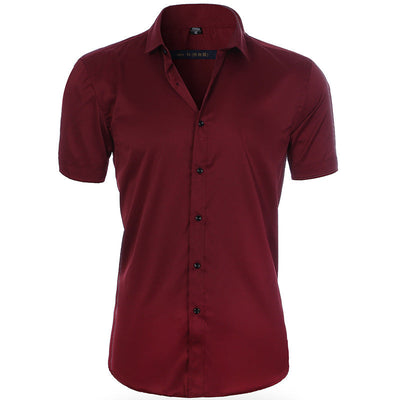Atmungsaktives elastisches Anti-Knitter-Shirt Kurzarm