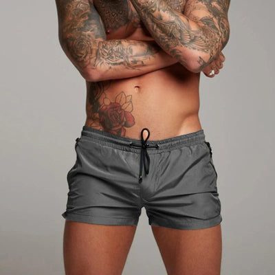 Badehose für Herren - Leichte, schnelltrocknende Strandhose mit Reißverschluss für den Sommer