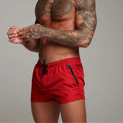 Badehose für Herren - Leichte, schnelltrocknende Strandhose mit Reißverschluss für den Sommer