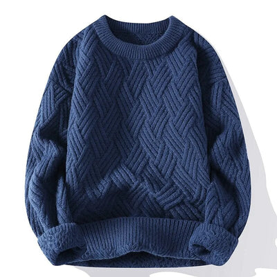 Klassischer Loose Fit-Strickpulloverfür Herren