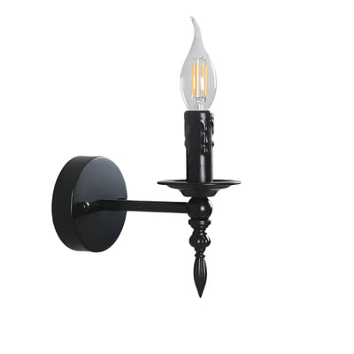 NoirCandle Wandleuchte – Elegante schwarze Wandleuchte