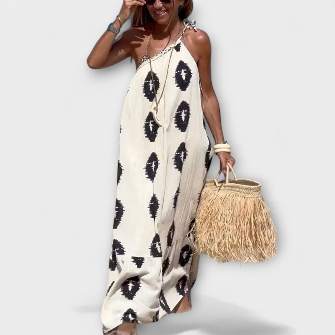 Ilana – Ein-Schulter-Maxikleid mit Urlaubsflair