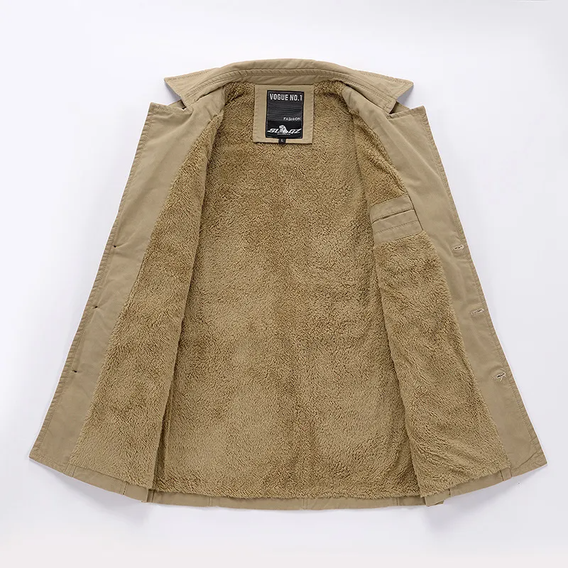 Isolierter Trenchcoat mit Gürtel für Herren