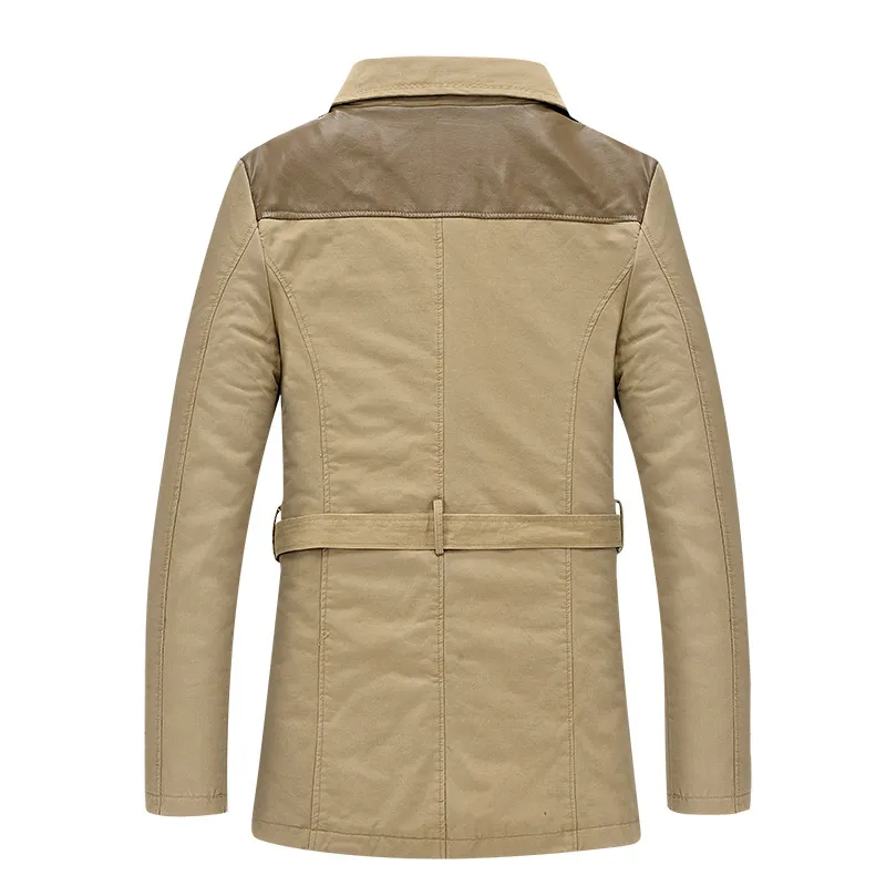 Isolierter Trenchcoat mit Gürtel für Herren