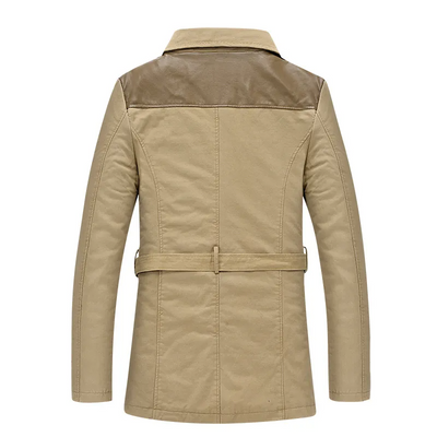 Isolierter Trenchcoat mit Gürtel für Herren