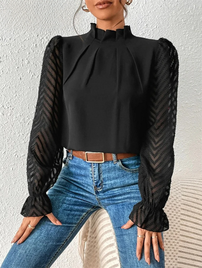 Arpina® | Elegantes Top mit Rüschenärmeln