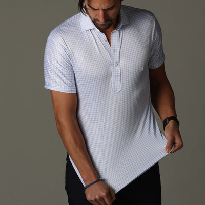 Formelles Herren Polo, mit steifem Kragen und elegant