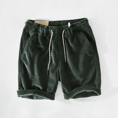Cord-Shorts | Elastischer Bund | Lässiger Stil