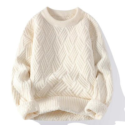 Klassischer Loose Fit-Strickpulloverfür Herren