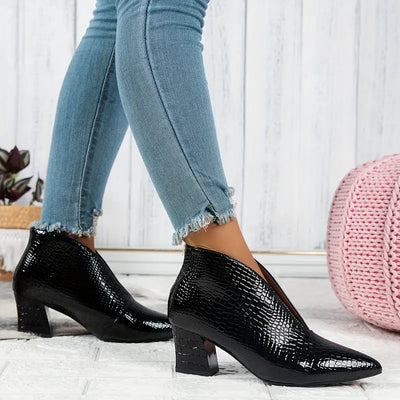 CityBelle Damen Slipper Stiefel – Elegante Ankle Boots für den Alltag
