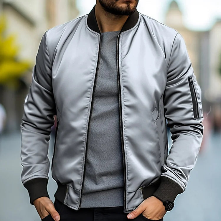 Schmal geschnittene Zip-Up Jacke für Männe