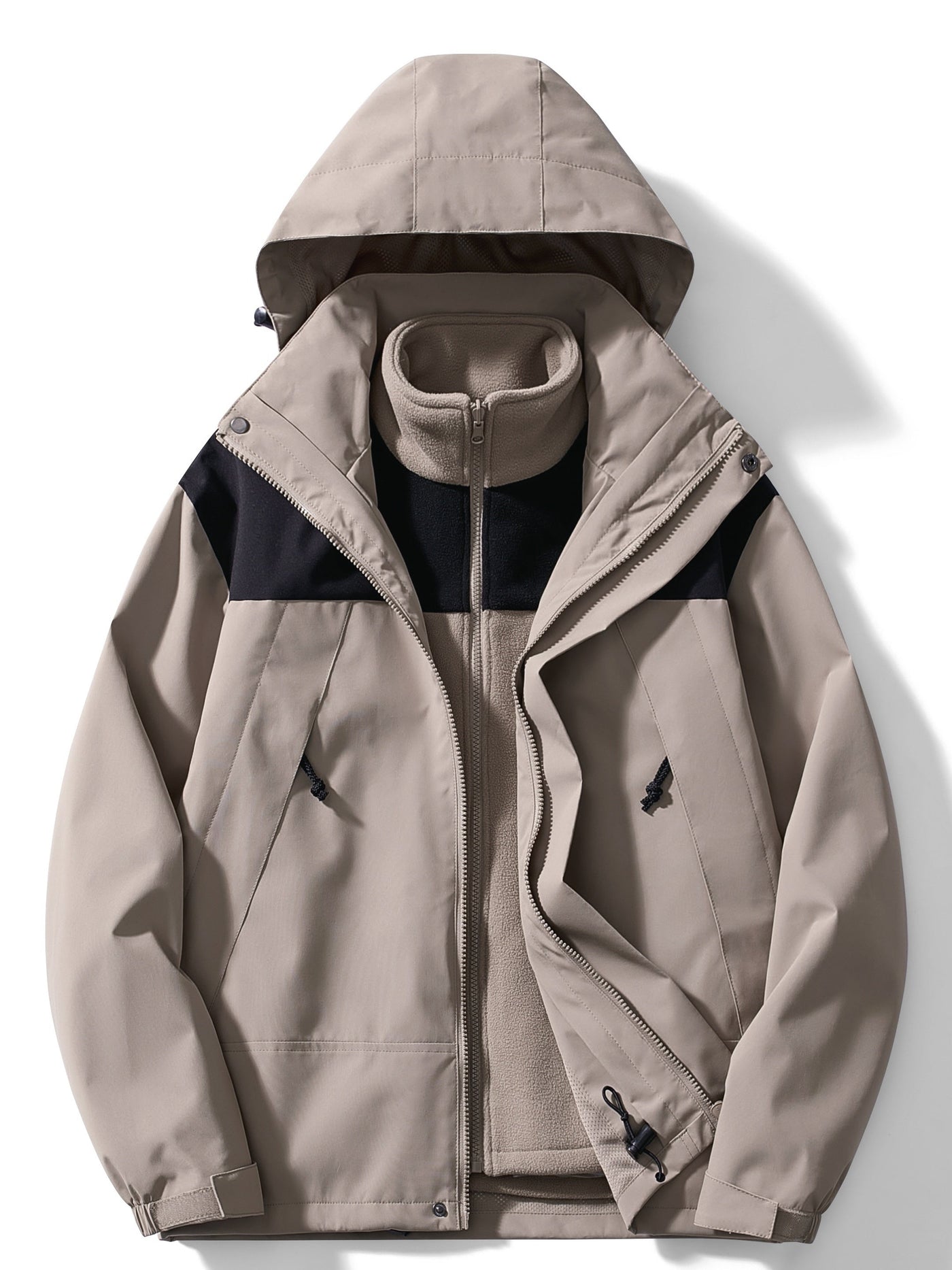 3 in 1 Winterjacke mit Kapuze für Damen