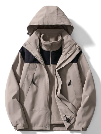 3 in 1 Winterjacke mit Kapuze für Damen
