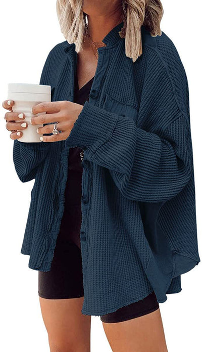 Hemdjacke mit Knopfleiste für Damen