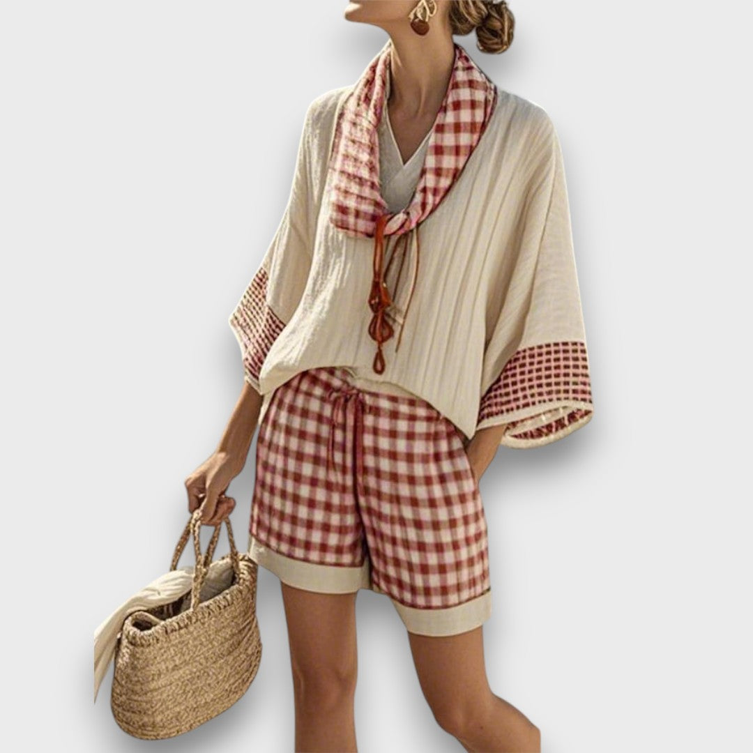 Verina – Zweiteiler mit Karomuster und Urlaubscharme