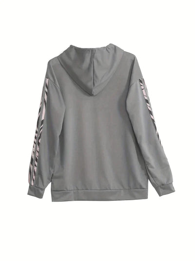 Trendiges Kapuzenpullover und Hosen Set für Damen