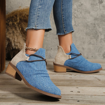 Ankle Boots mit Animal-Print | Blockabsatz | Lässig & Ausdrucksstark