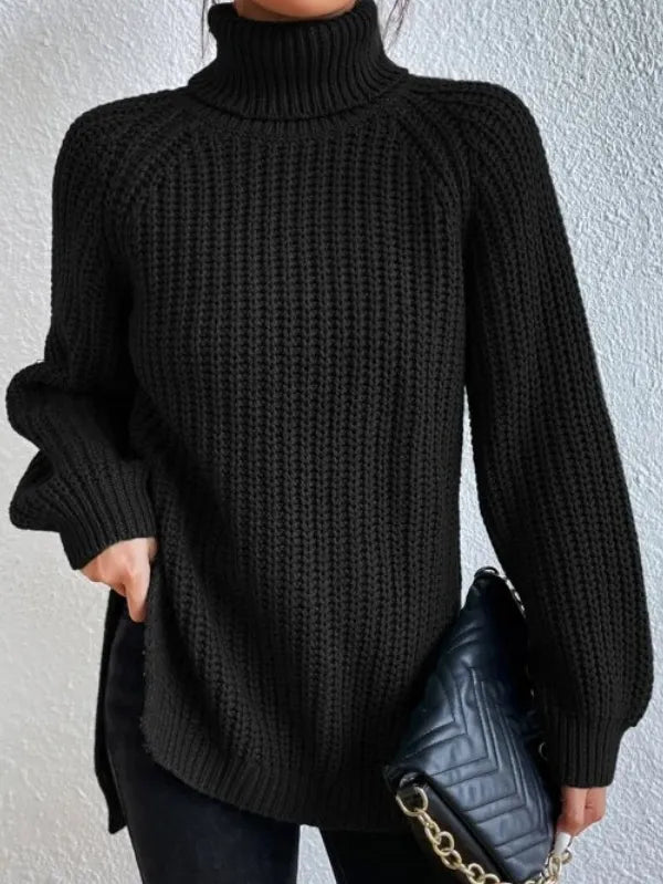 Kuscheliger Strick-Rollkragenpullover für Frauen