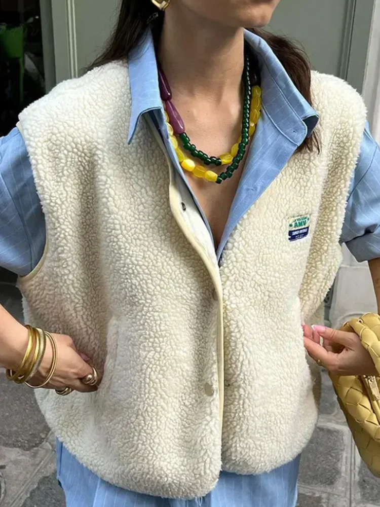 Elegante ärmellose Damenweste | Warme