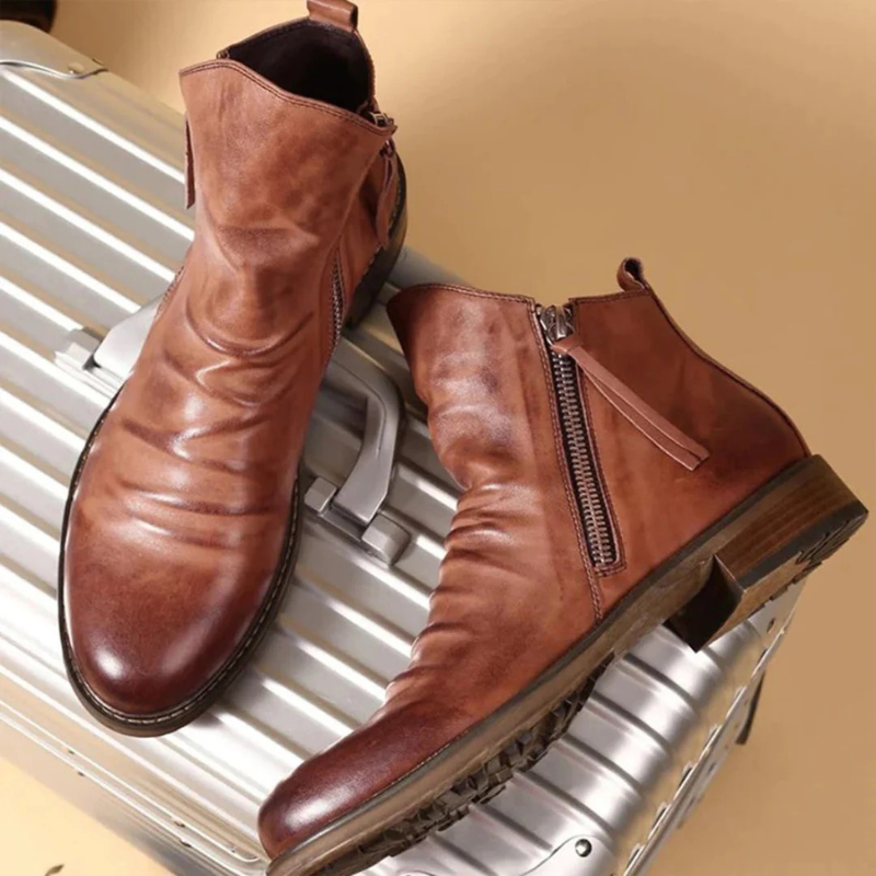 Elegante Herrenstiefel mit Reißverschluss | Cowboy