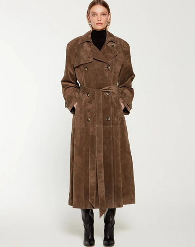 Eleganter Vintage-Mantel für Damen | Lang