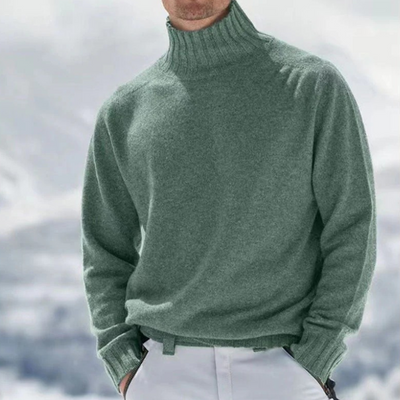 Eleganter warmer Pullover für Herren | Rollkragen