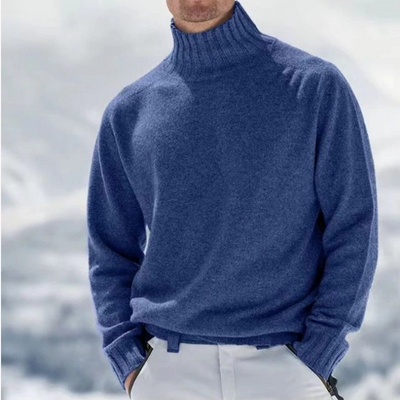 Eleganter warmer Pullover für Herren | Rollkragen
