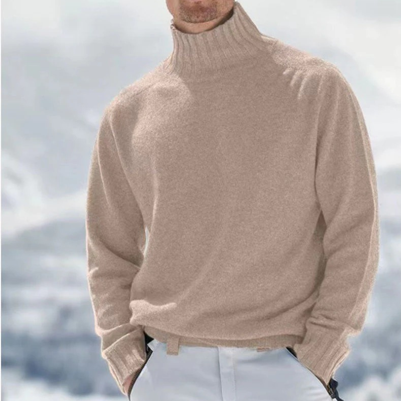 Eleganter warmer Pullover für Herren | Rollkragen