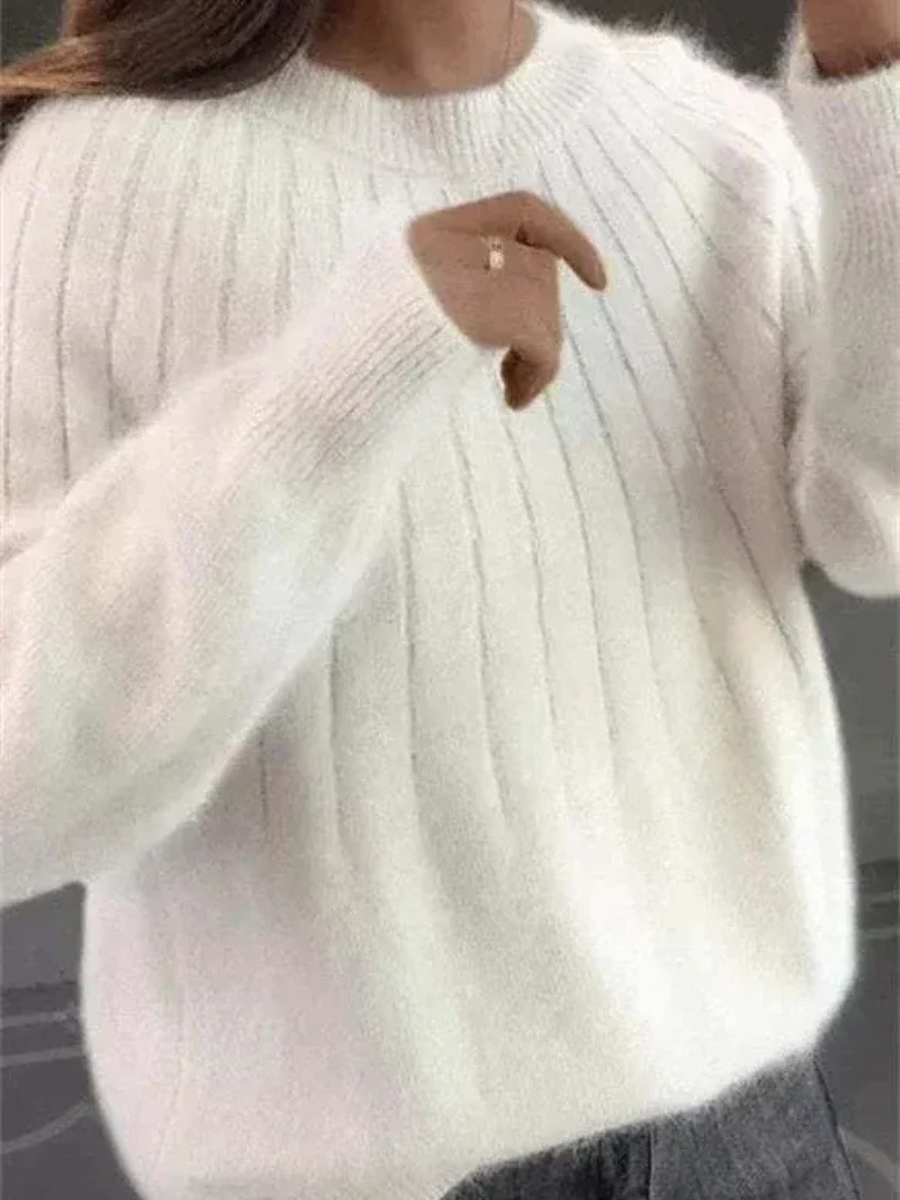 Eleganter weicher Damenpullover | Strick