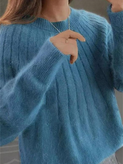 Eleganter weicher Damenpullover | Strick