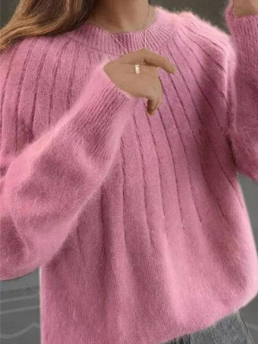 Eleganter weicher Damenpullover | Strick