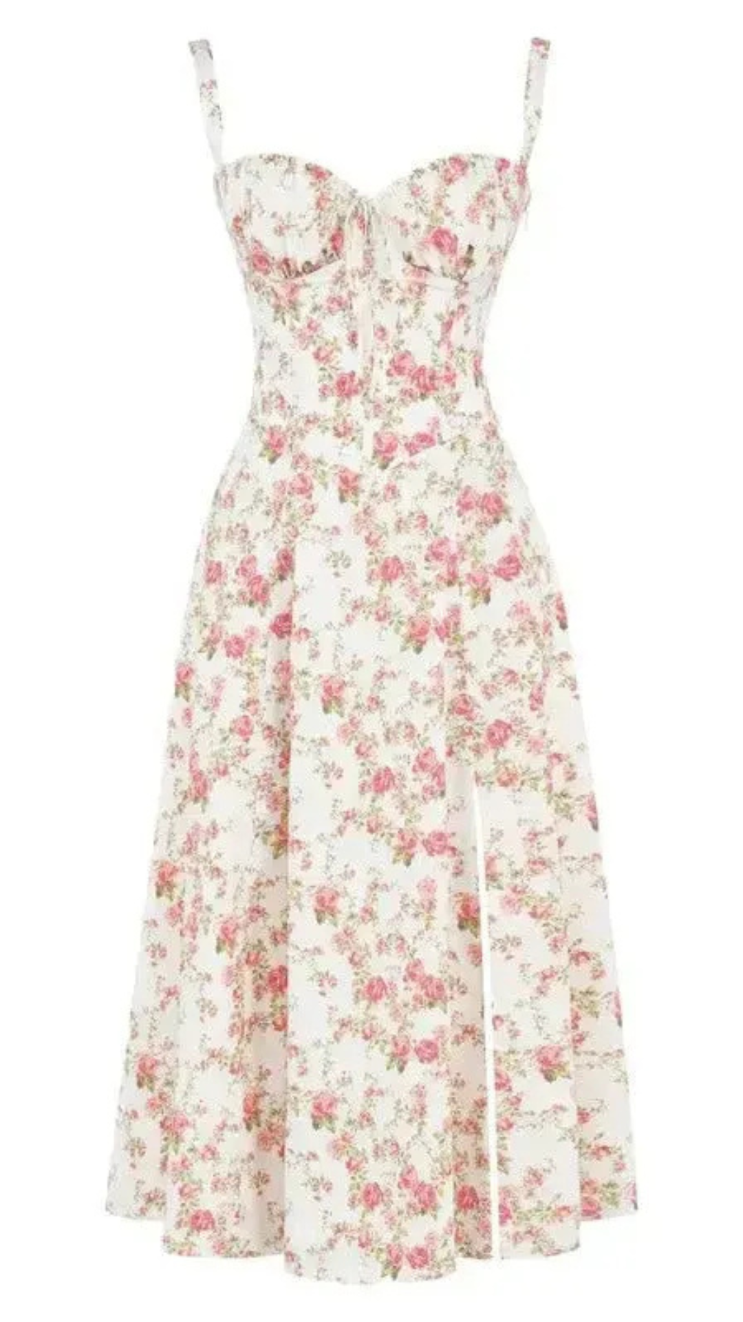 Elegantes Damen Korsett Sommerkleid | Midi